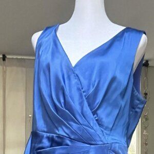 Jones New York blue satin cocktail dress Size 14